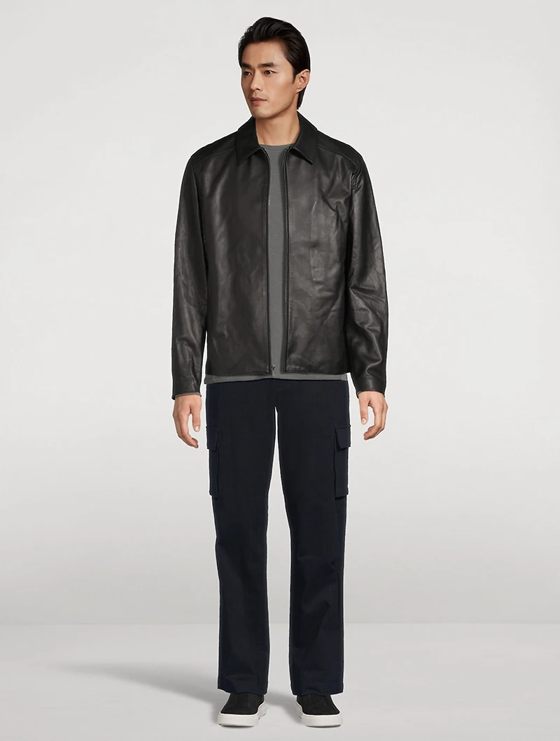 Leather Zip Jacket