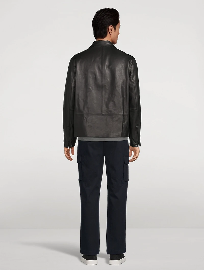 Leather Zip Jacket