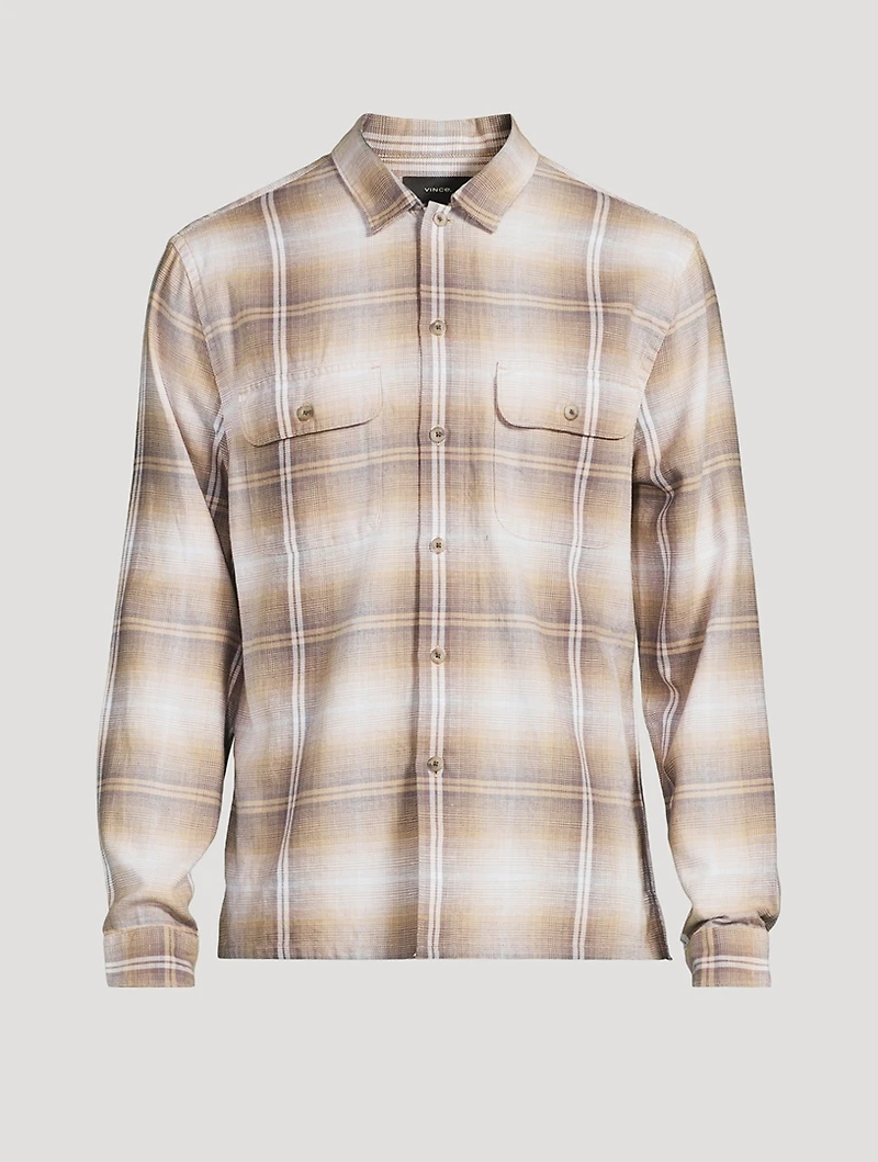 Saguaro Cotton And Hemp Plaid Shirt