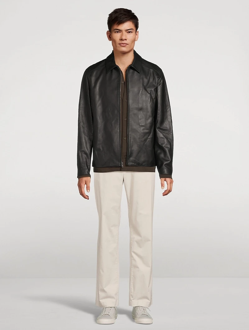 Suede Jersey Long-Sleeve Shirt