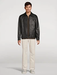 Suede Jersey Long-Sleeve Shirt