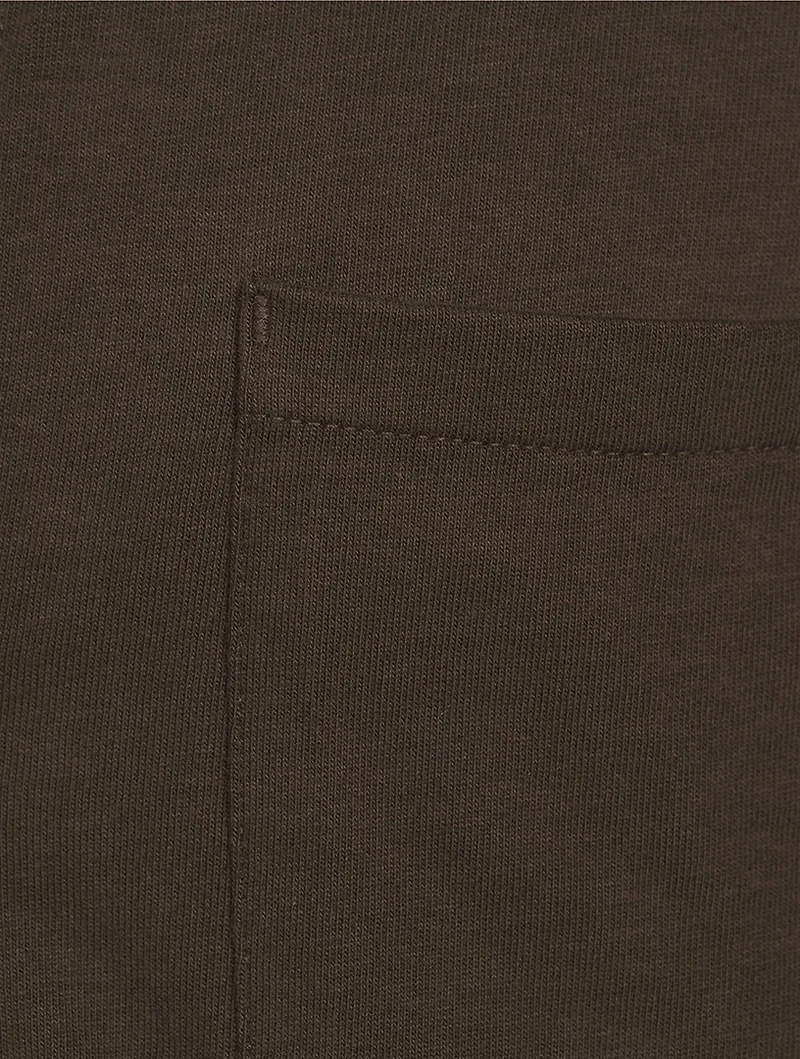 Suede Jersey Long-Sleeve Shirt