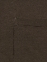 Suede Jersey Long-Sleeve Shirt