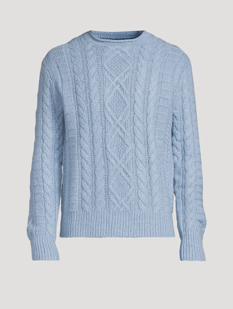 Cotton Cashmere And Linen Fisherman's Sweater