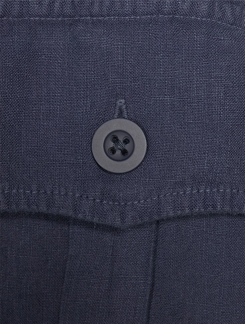 Linen Utility Overshirt
