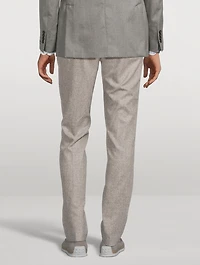 Wool Flannel Tailored Trousers