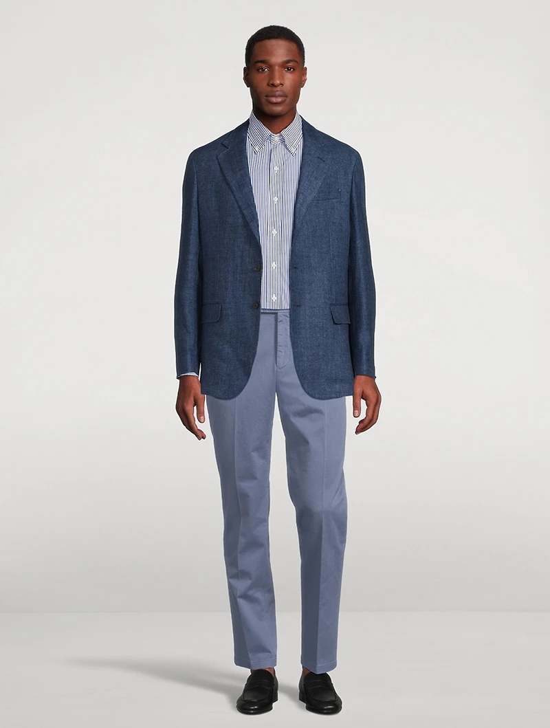 Soft Tailored Linen Sport Coat