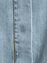 Collarless Denim Shirt