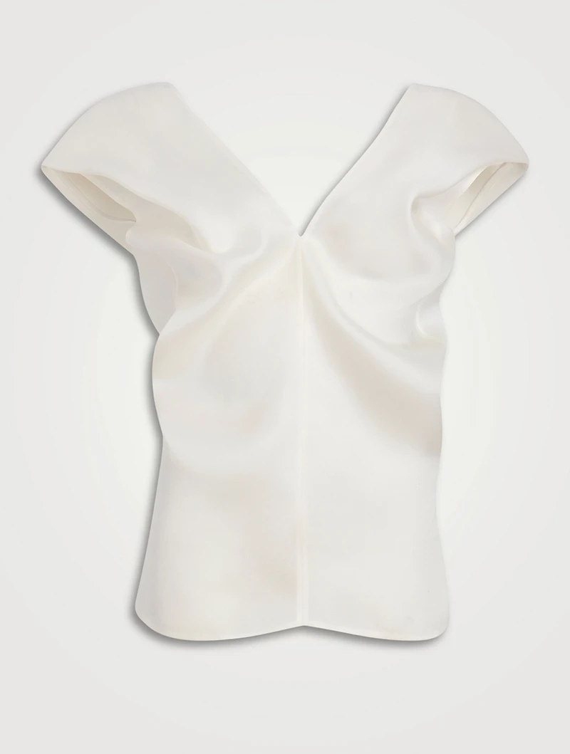 The Ami Silk Organza Blouse