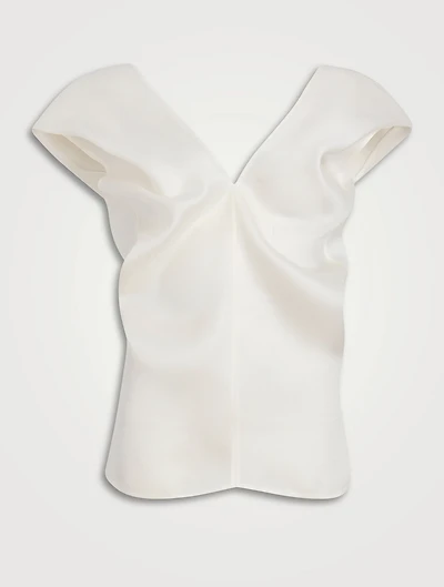 The Ami Silk Organza Blouse