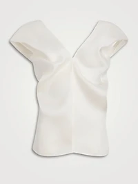 The Ami Silk Organza Blouse