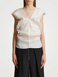 The Ami Silk Organza Blouse