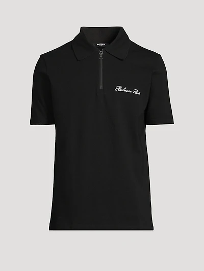 Signature Zipped Polo Shirt