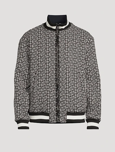 Monogram Jacquard Reversible Bomber Jacket