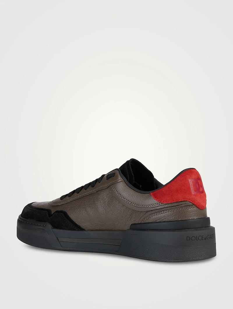 Leather And Suede Sneakers