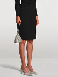 Mario Crystal Mesh And Satin Slingback Pumps