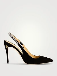 Edoardo Suede Slingback Pumps