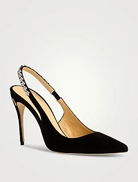 Edoardo Suede Slingback Pumps
