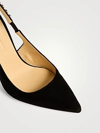 Edoardo Suede Slingback Pumps