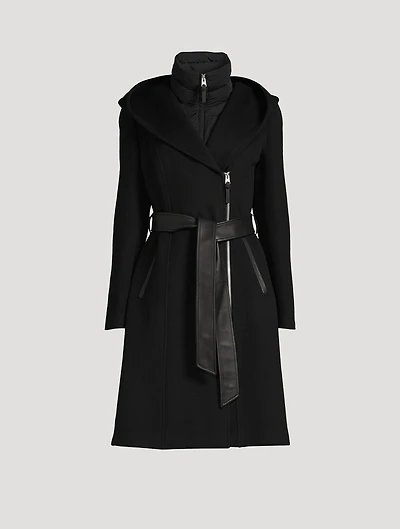 Shia Belted Wool Down Coat