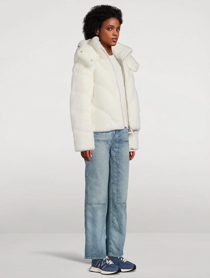 Anik Faux Fur Down Jacket