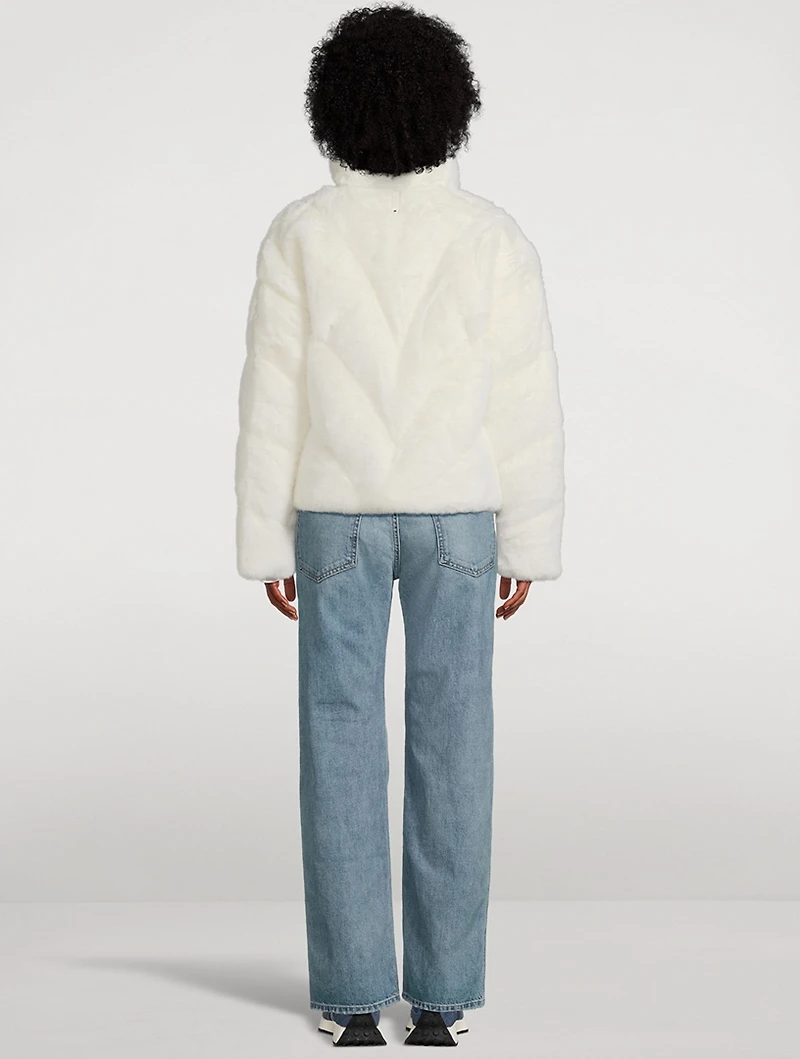 Anik Faux Fur Down Jacket