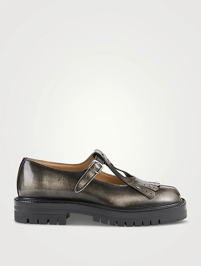 Tabi Country Leather Mary Jane Flats