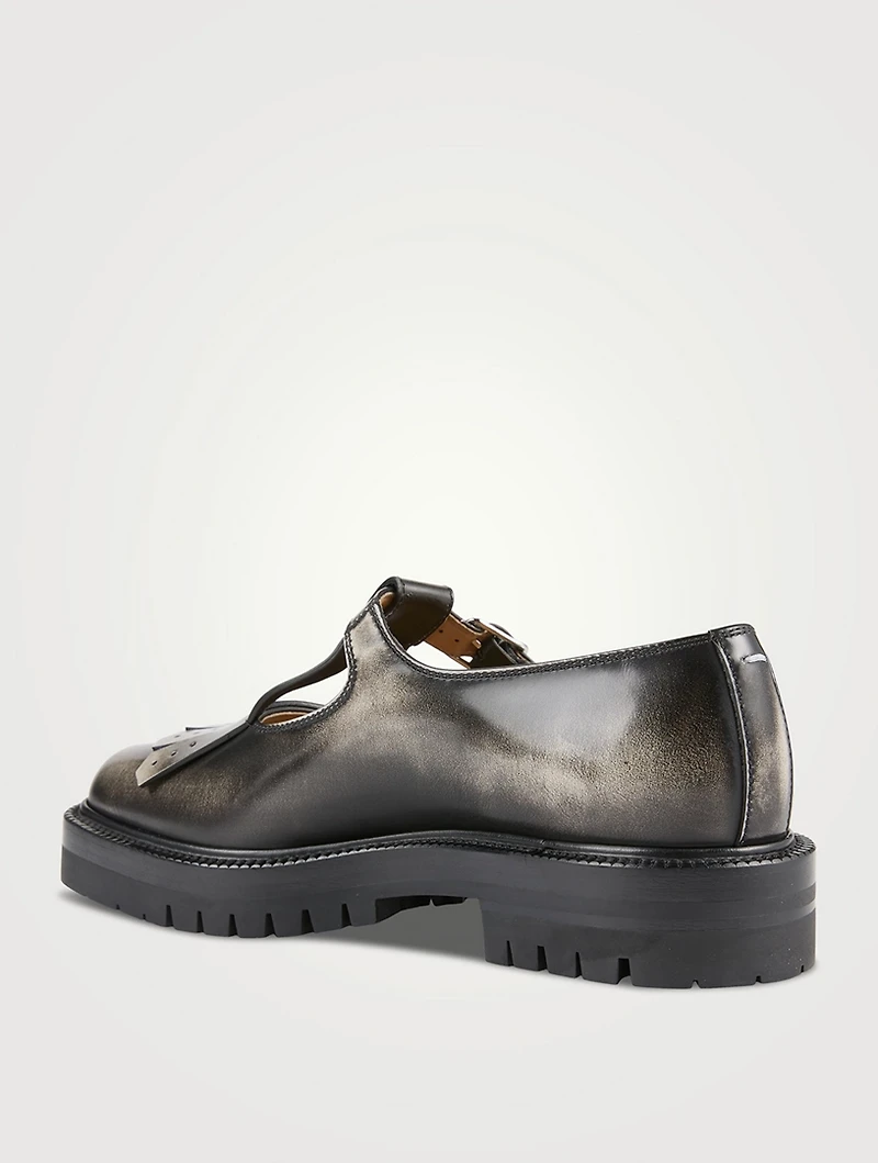 Tabi Country Leather Mary Jane Flats