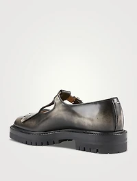Tabi Country Leather Mary Jane Flats
