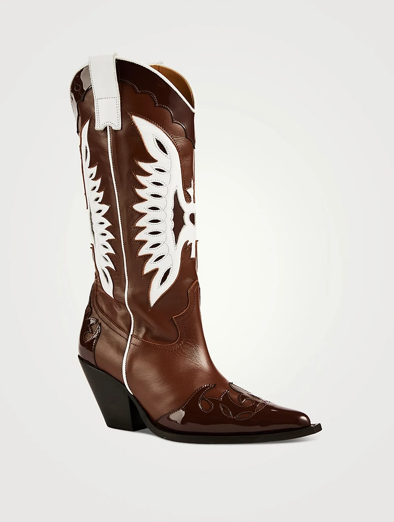 Far Leather Western Boots