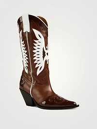 Far Leather Western Boots