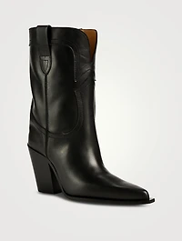 Helga Leather Western Boots