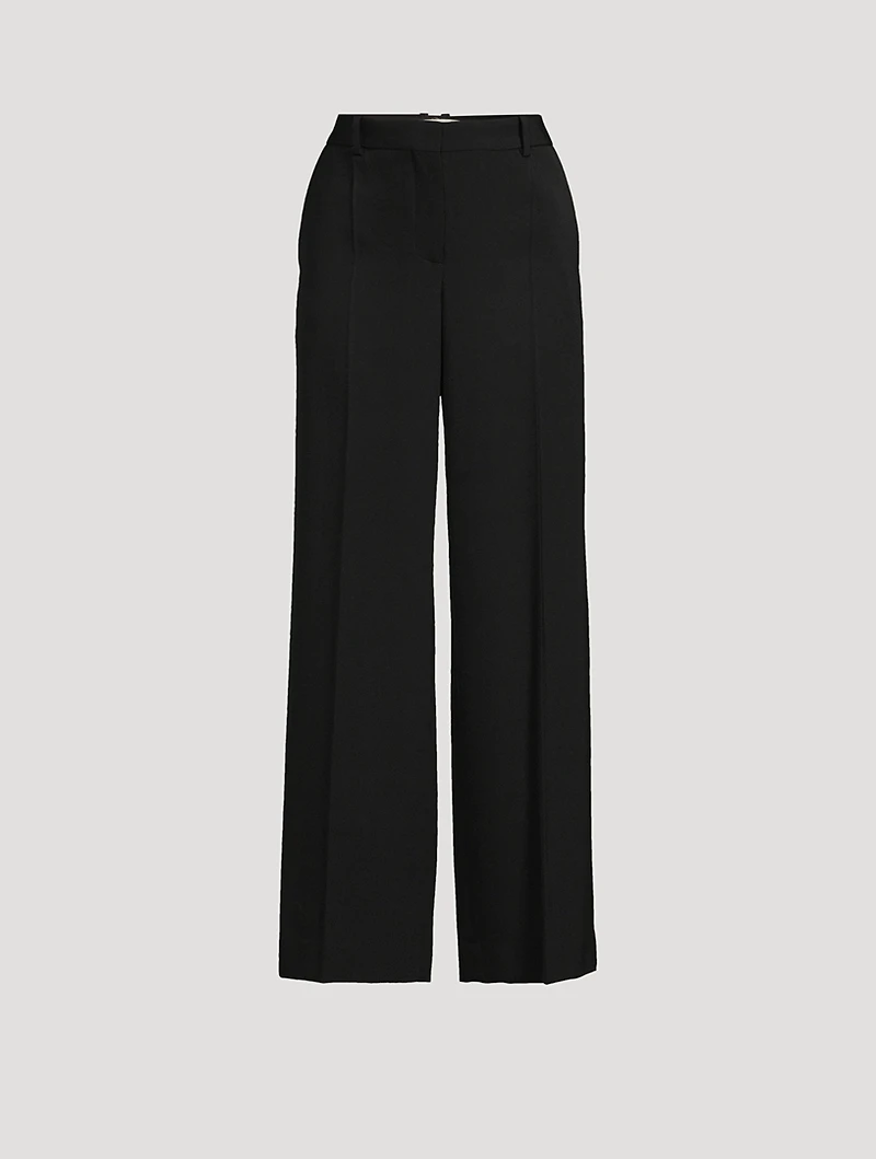 Encore Wool Wide-Leg Trousers