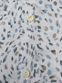 Cotton Sport Shirt Feather Print