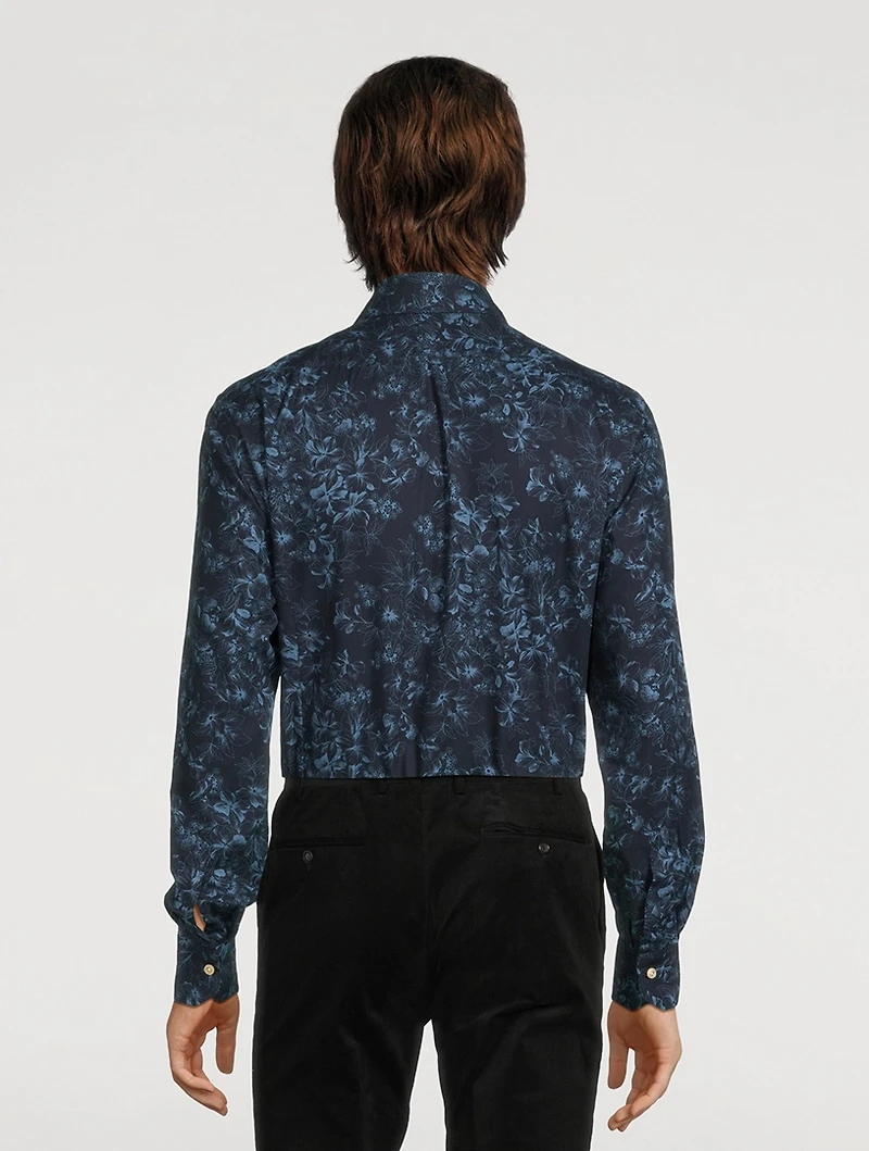Cotton Sport Shirt Floral Print