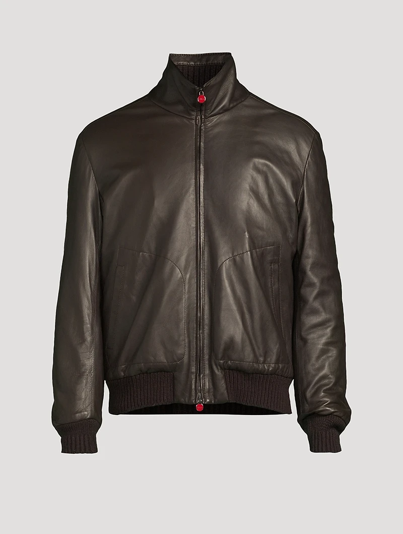 Leather Bomber Jacket