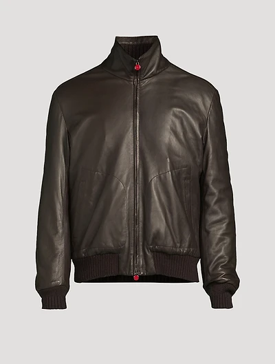 Leather Bomber Jacket