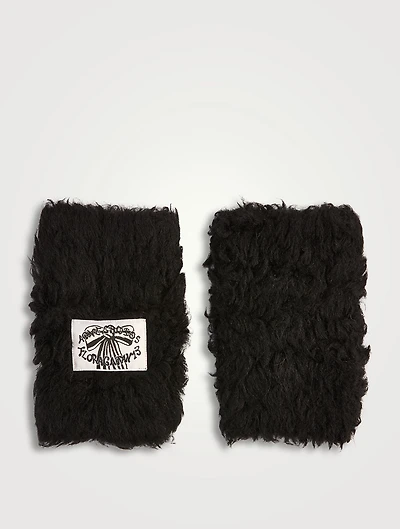 Fluffy Fingerless Gloves