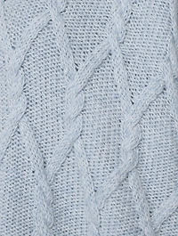 Trellis Cable-Knit Cashmere Turtleneck Sweater