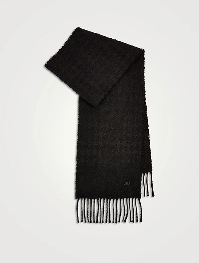 Bouclé Knit Scarf
