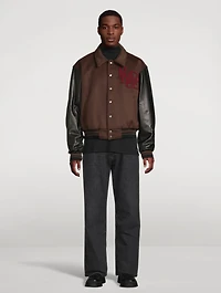 Duck Wool And Leather Varsity Jacket
