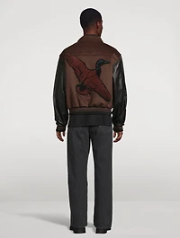 Duck Wool And Leather Varsity Jacket