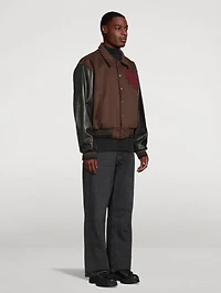 Duck Wool And Leather Varsity Jacket