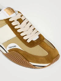James Suede And Technical Fabric Sneakers