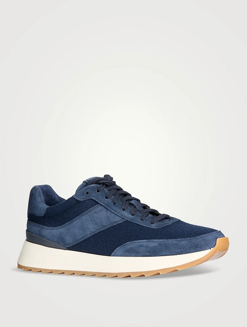 Edric Mixed-Media Sneakers