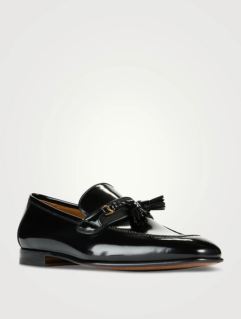 Sean Tassel Patent Leather Loafers
