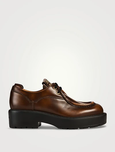 Leather Lug-Sole Wallabies