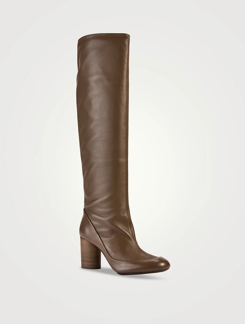 Glove Leather Knee-High Boots