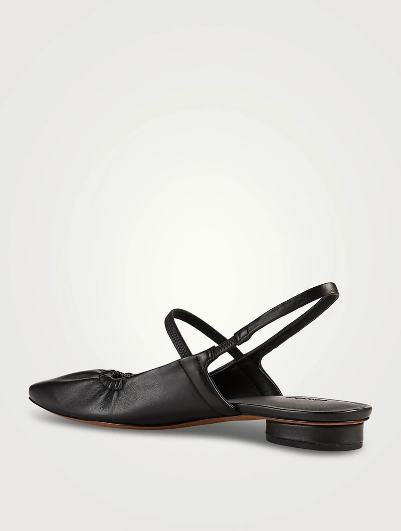 Venice Leather Slingback Flats