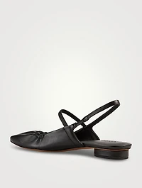 Venice Leather Slingback Flats